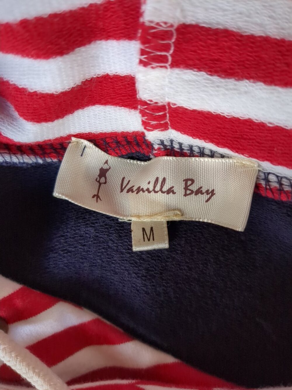 Stars and Stripes Double Hooded Long Sleeve Sweat Shirt - Picture 15 of 16